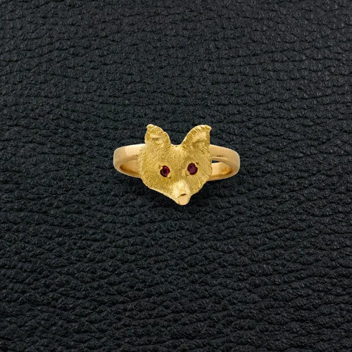 Fox Head Ring