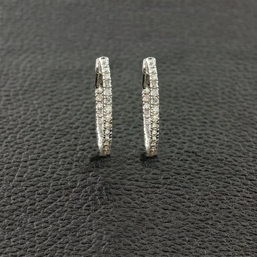 Diamond Hoop Earrings