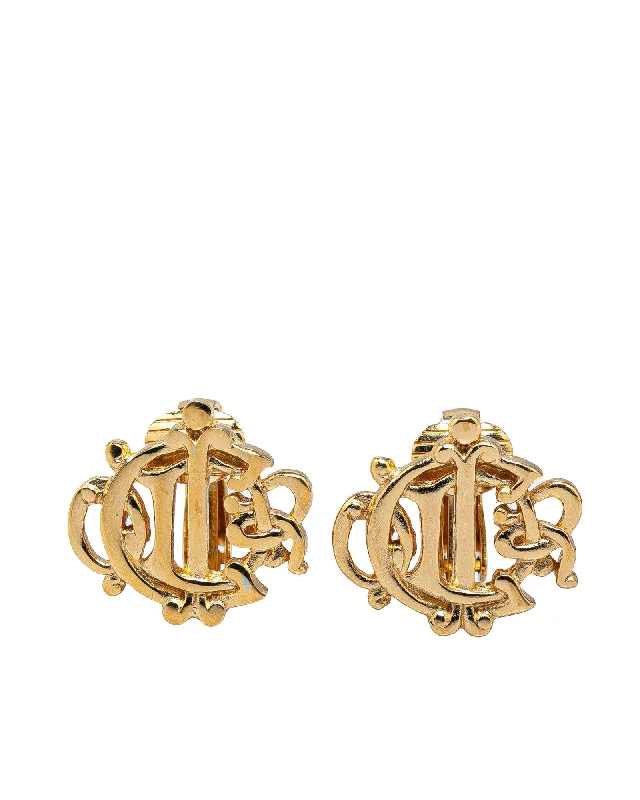 Gold Plated Clip On Earrings with Gold-Tone Hardware