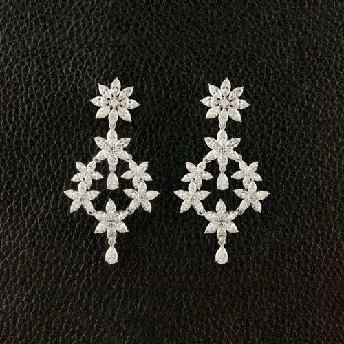 Diamond Dangle Earrings