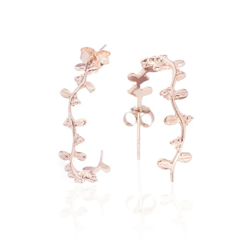 Bjarkan Earrings, Rose Gold