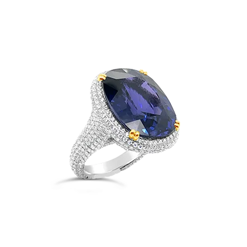 Color Change Sapphire Ring