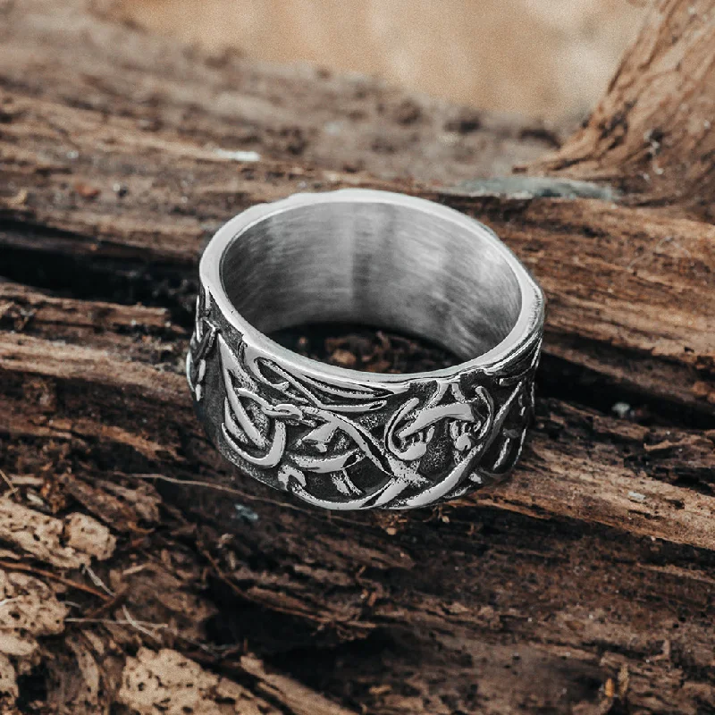 Knotwork Ring, Stainless Steel