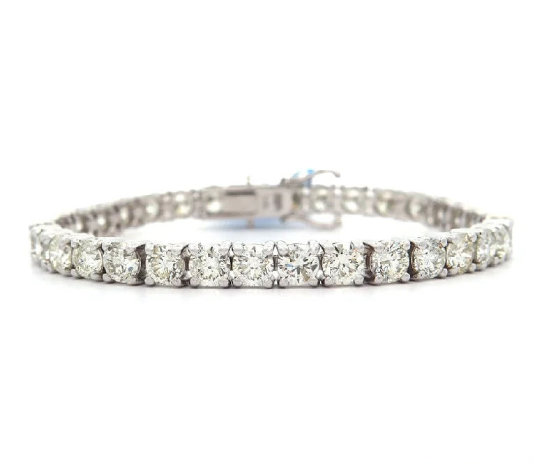 New 17.50ctw Round Diamond Tennis Bracelet in 14K