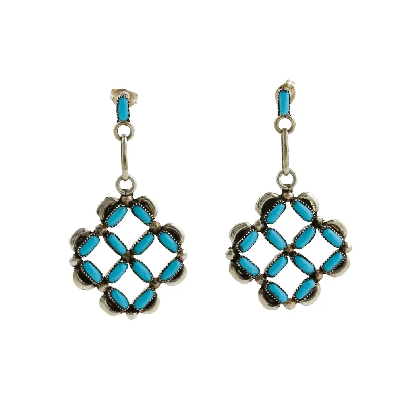 Basket Weave Zuni  Earrings