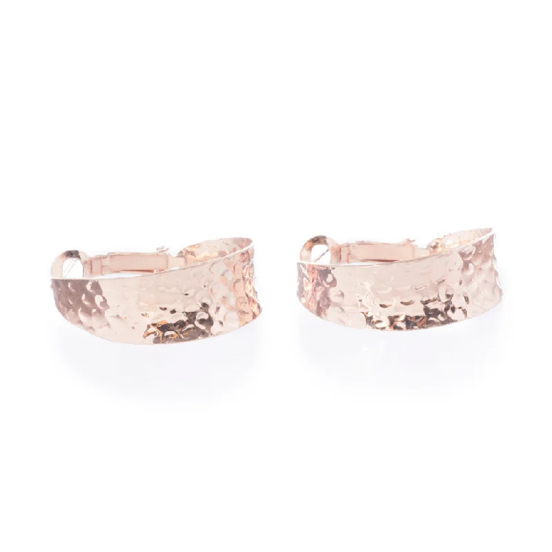 Banded Earrings, Rose Gold