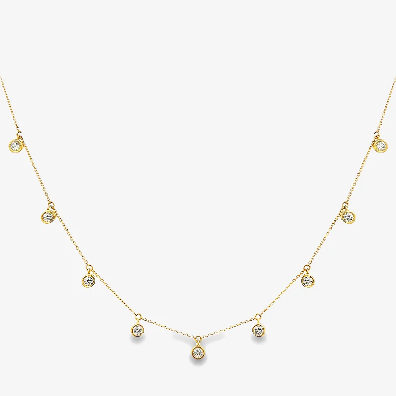 9 Drops By The Yard 0.65CT Diamond Necklace