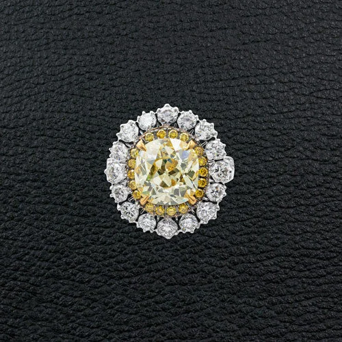 Yellow & White Diamond Ring