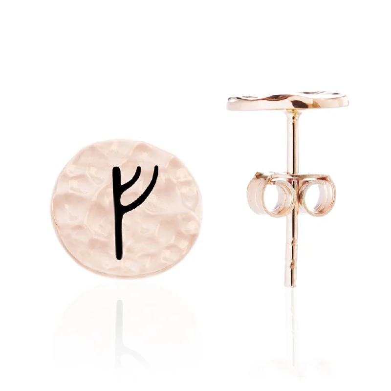 Choose Your Rune Earrings, Rose Gold