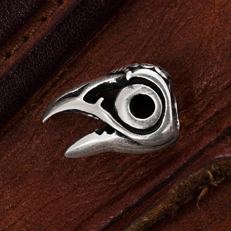 Raven Beard Ring, Silver