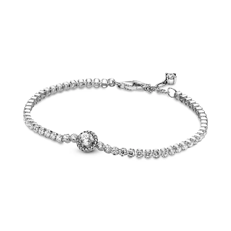 Sparkling Halo Tennis Bracelet 599416C01