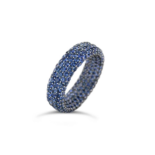 Sapphire Inside Outside Ring