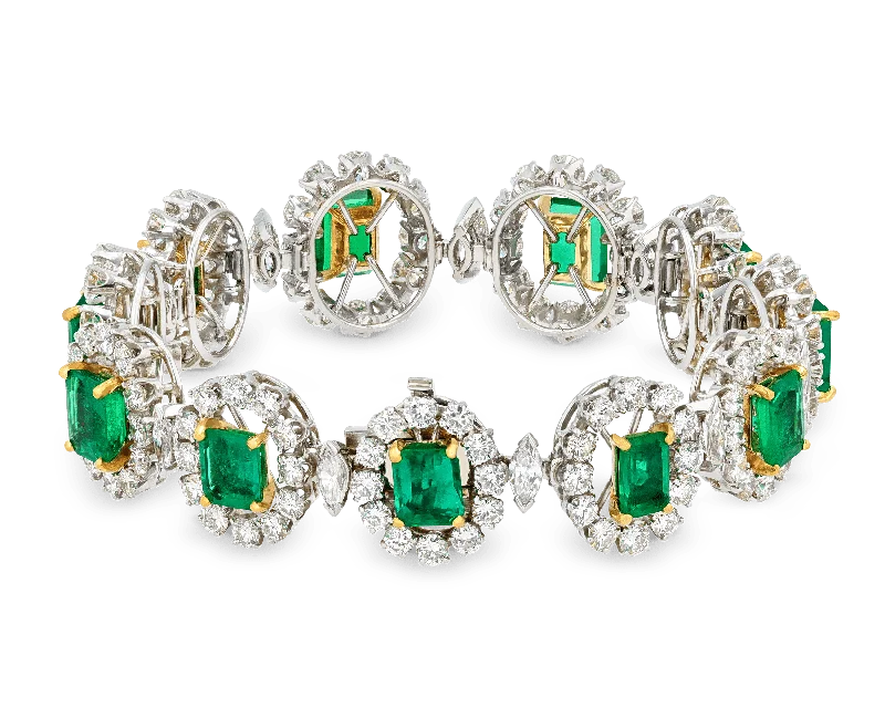 Colombian Emerald and Diamond Bracelet