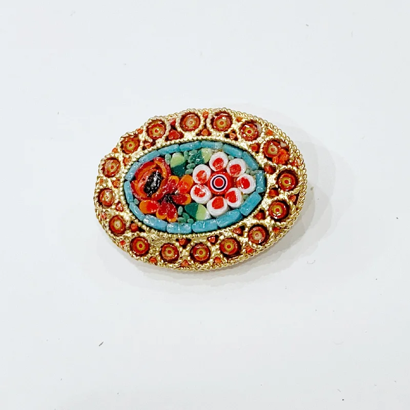 Estate Collection Brooch - Micro Mosaic Italian Design