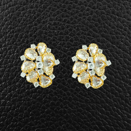 Diamond Cluster Earrings