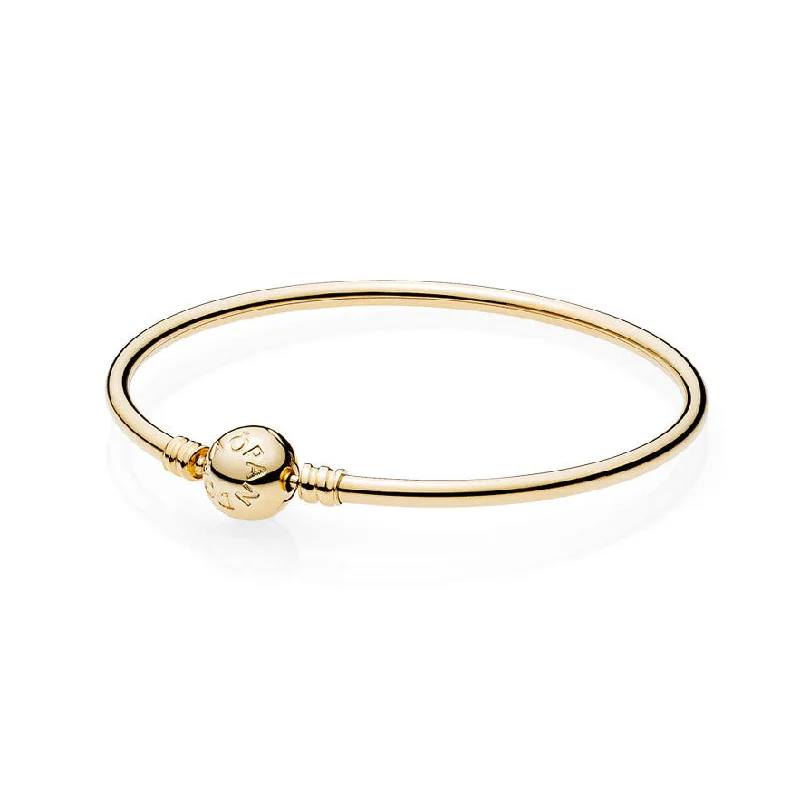 Pandora 14K GOLD BANGLE WITH SIGNATURE CLASP - 550713