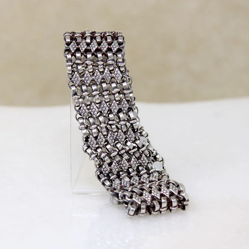 Slinky Silver Mesh Bracelet