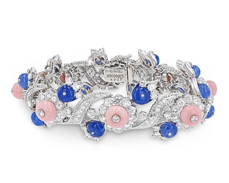 David Webb Sapphire Bracelet, 23.28 Carats