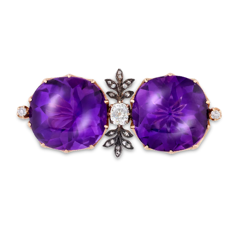 Fabergé Amethyst Brooch, 56.21 carats