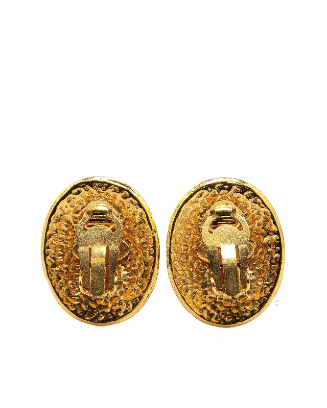 Gold Plated Clip On Earrings