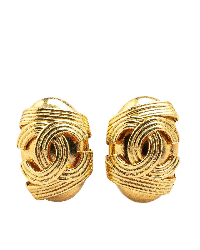 Gold Plated Clip On Earrings