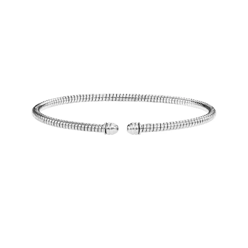 14kt White Gold 7"  3mm Bangle BG2350-07