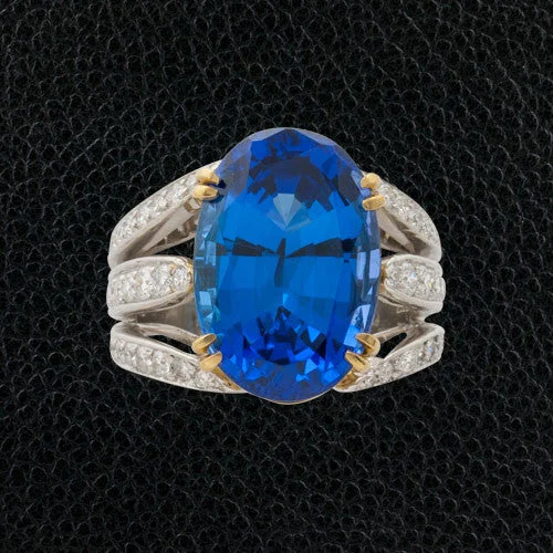 Tanzanite & Diamond Estate Ring