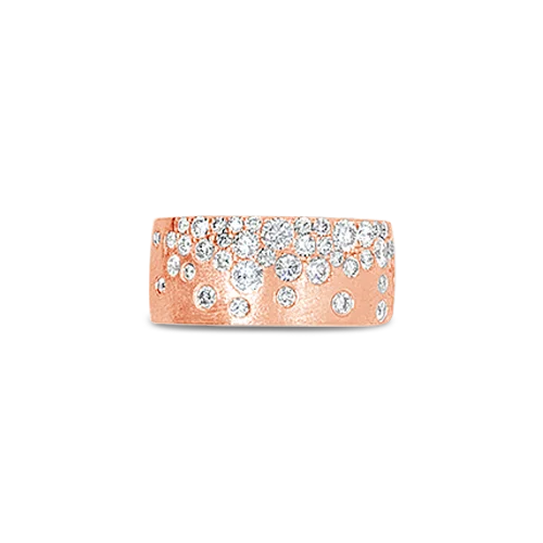 Diamond & Rose Gold Confetti Ring