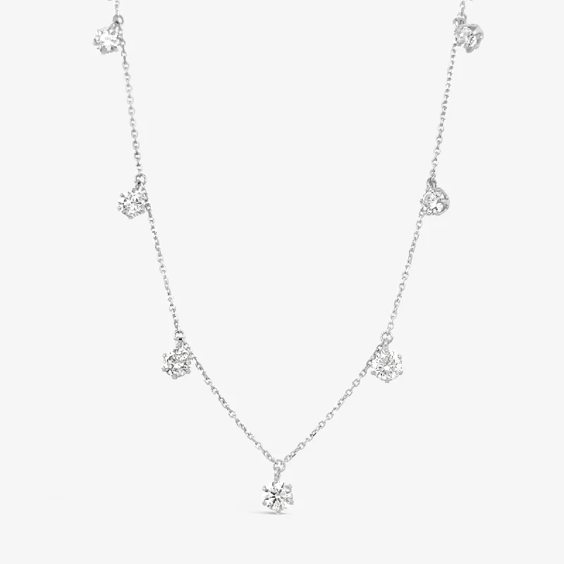 7 Drops By The Yard 1.00CT Diamond Necklace