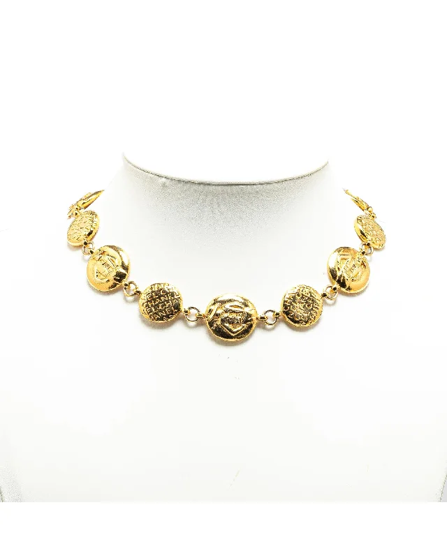 Gold Plated Mademoiselle Cambon Necklace with Spring Ring Closure