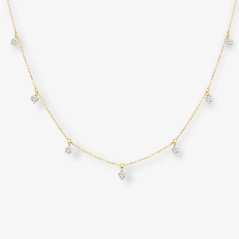 7 Drops By The Yard 0.55CT Diamond Necklace