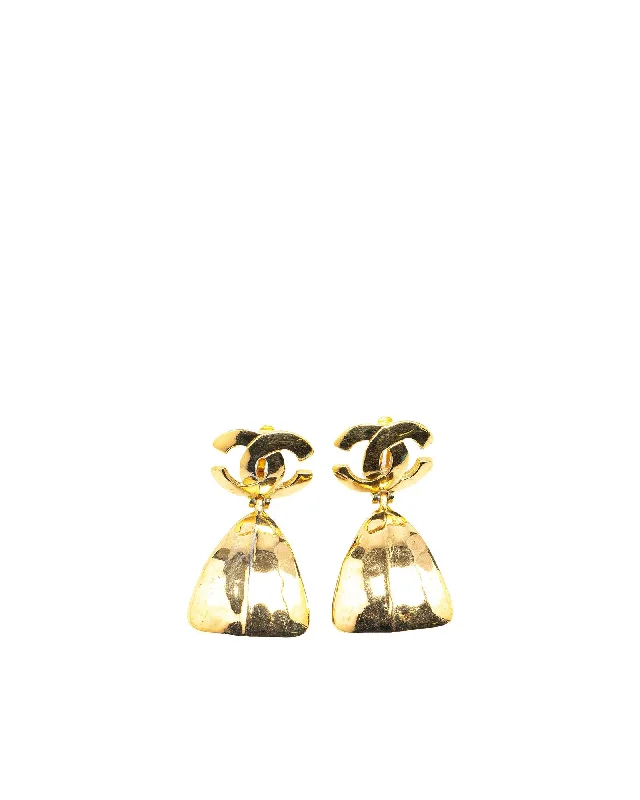 Gold Plated Swing Clip On Earrings