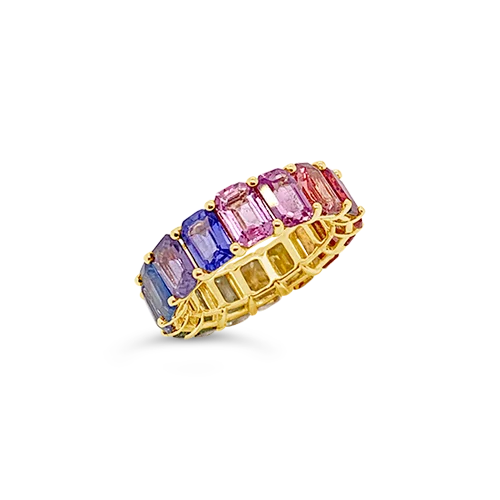 Multi-colored Sapphire Ring