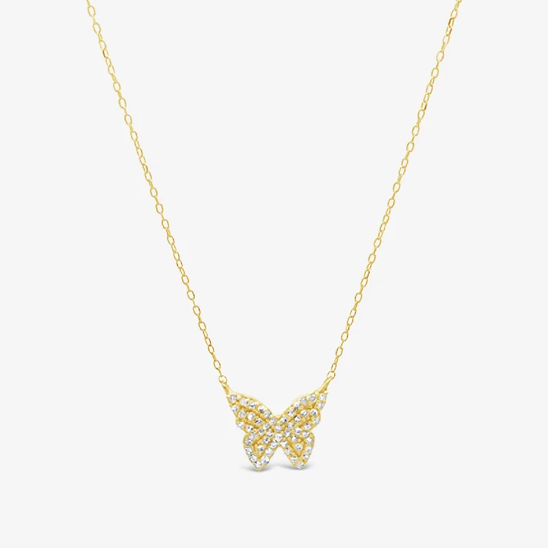 Diamond Butterfly Necklace