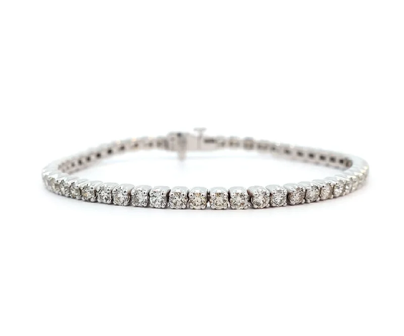 New 5.50ctw Round Diamond Tennis Bracelet in 14K