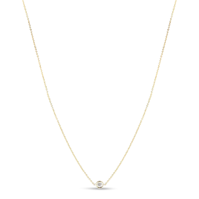 Roberto Coin Diamond By the Inch Single Station Necklace