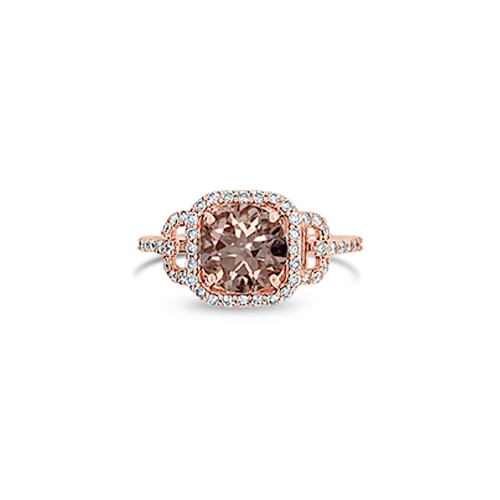 Morganite & Diamond Ring