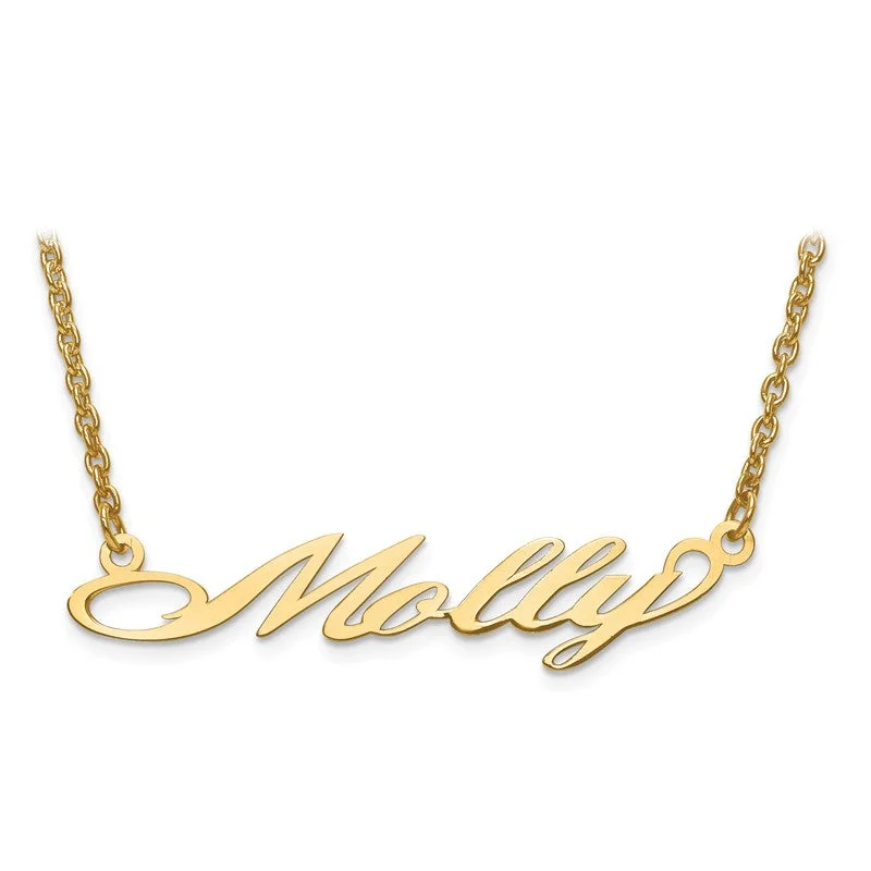 Laser Cut Name Necklace in Sterling Silver or Gold (27)