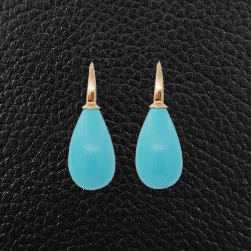 Pear shaped Turquoise Earrings