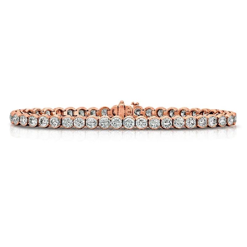 14K Rose Gold Diamond Tennis Bracelet Z00121914