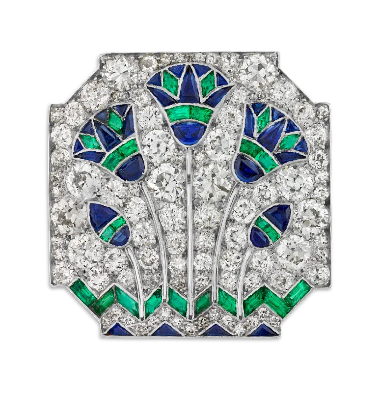 Art Deco Egyptian Revival Brooch