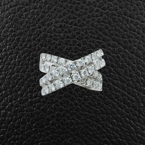 Diamond Criss Cross Ring