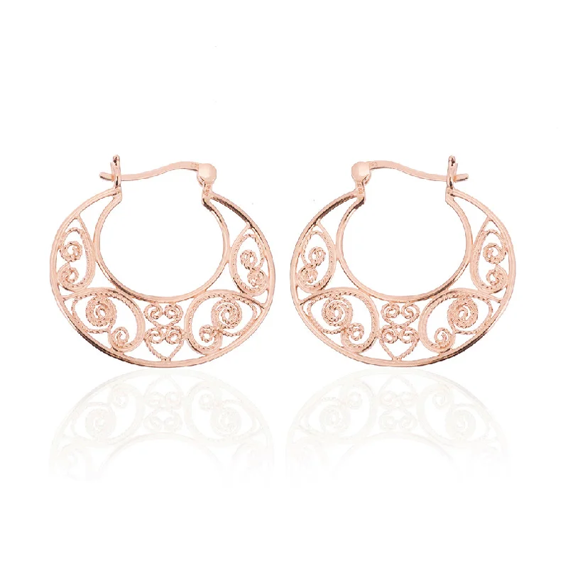 Rus Earrings, Rose Gold