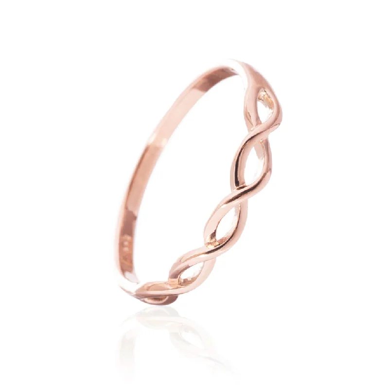 Waves Ring, Rose Gold