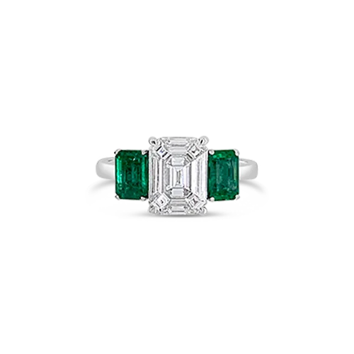 Emerald & Diamond Ring