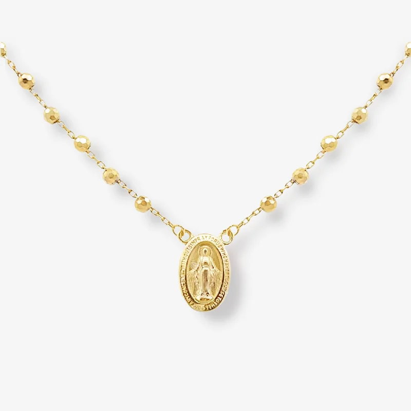 Virgin Mary Bead It Station Necklace