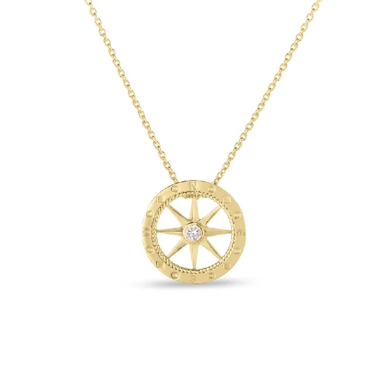 Roberto Coin 18K Yellow Gold Compass Necklace