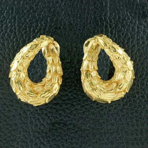 David Webb Gold Earrings