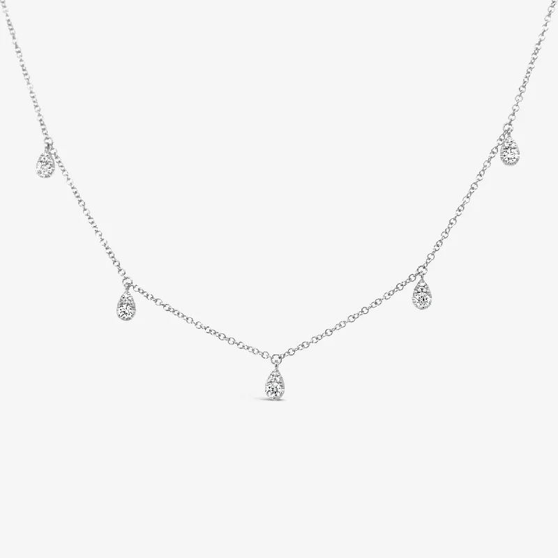 5 Drops By The Yard Illusion 0.25CT Diamond Necklace