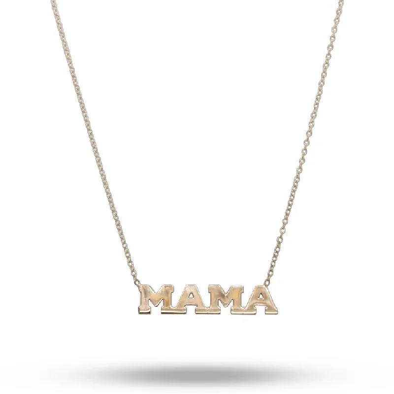 Zoe Chicco 14k Yellow Gold 4 Letter "MAMA" Necklace